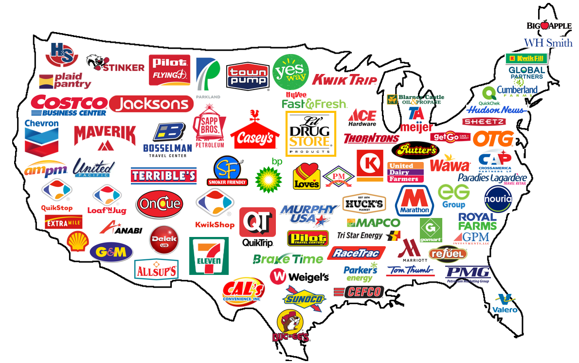 Map with LDS partner logos