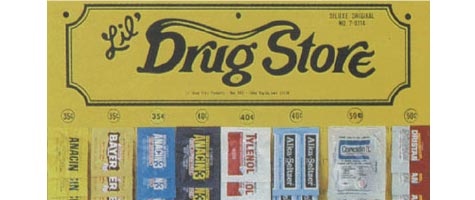 Lil' Drug Store Old Display